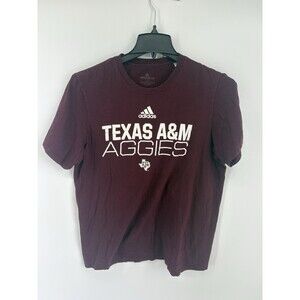 Adidas Men’s Amplifier Tee Maroon Texas A&M Aggies T-Shirt Size Large
